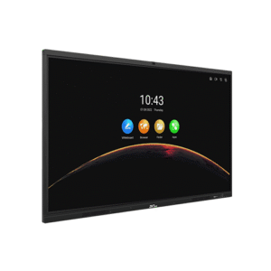 ZK-IWBP Series 4K Smart Interactive Whiteboard with a 13MP UHD camera and multi-touch functionality for seamless meetings.